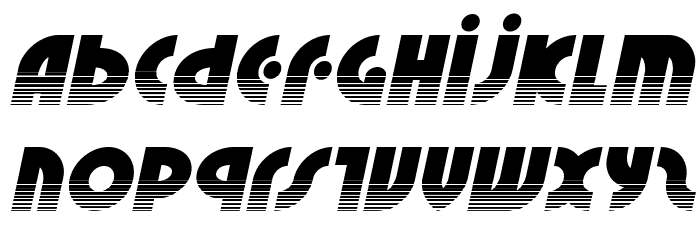 Neuralnomicon Halftone Italic Font LOWERCASE