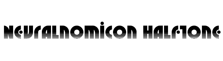 Neuralnomicon Halftone  नि: शुल्क फ़ॉन्ट्स डाउनलोड