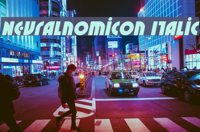 Neuralnomicon Italic Font examples