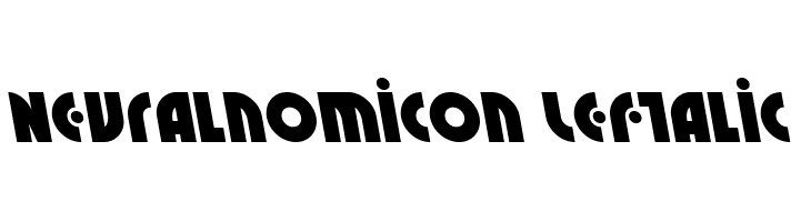 Neuralnomicon Leftalic  font caratteri gratis