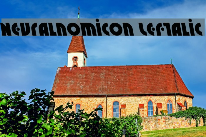 Neuralnomicon Leftalic Font examples