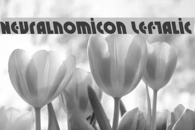 Neuralnomicon Leftalic Font examples
