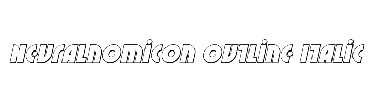 Neuralnomicon Outline Italic  Frei Schriftart Herunterladen