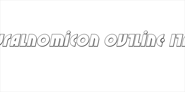 Neuralnomicon Outline Italic Logo