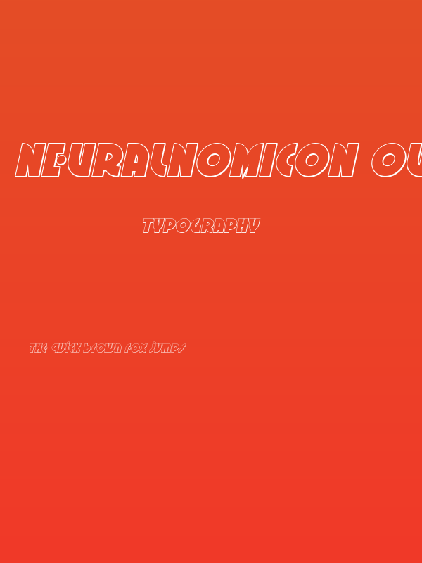 Neuralnomicon Outline Italic Poster