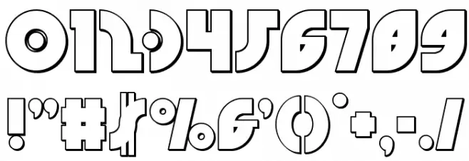 Neuralnomicon Outline Font OTHER CHARS