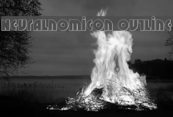 Neuralnomicon Outline Font examples