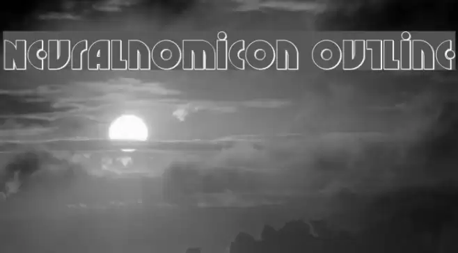 Neuralnomicon Outline Font examples