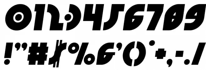 Neuralnomicon Semi-Italic Font OTHER CHARS