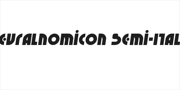 Neuralnomicon Semi-Italic Logo