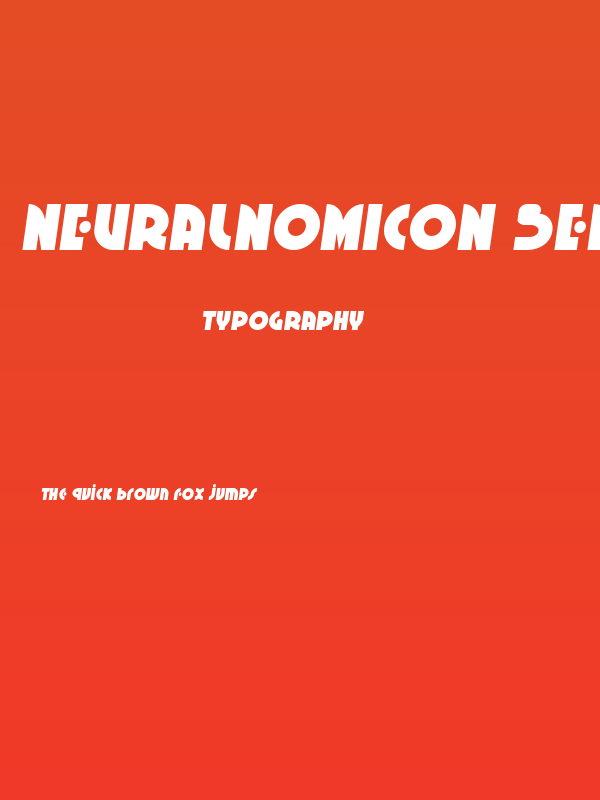 Neuralnomicon Semi-Italic Poster