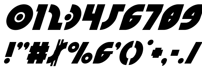 Neuralnomicon Super-Italic Font OTHER CHARS