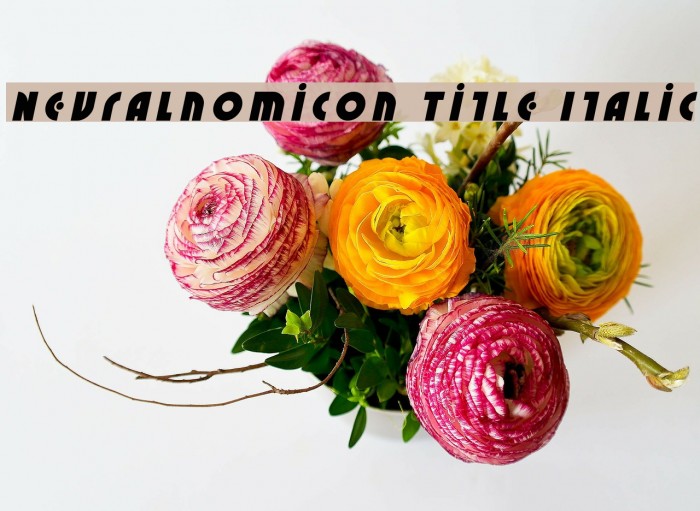 Neuralnomicon Title Italic Font examples