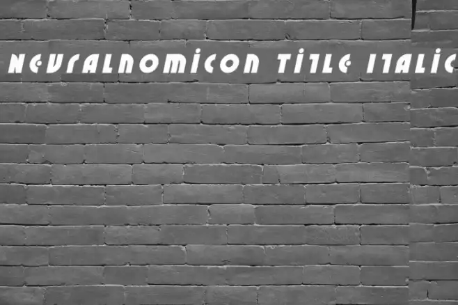 Neuralnomicon Title Italic Example 2