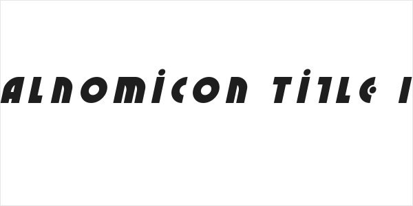 Neuralnomicon Title Italic Logo