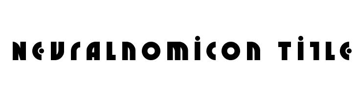 Neuralnomicon Title  フリーフォントのダウンロード