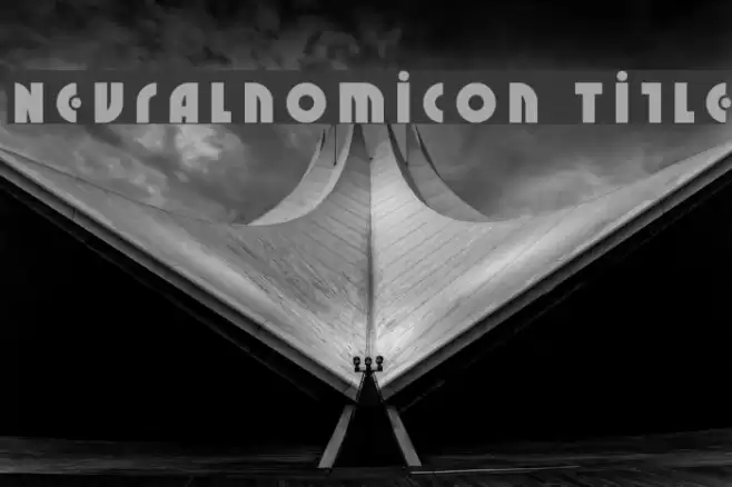 Neuralnomicon Title Font examples