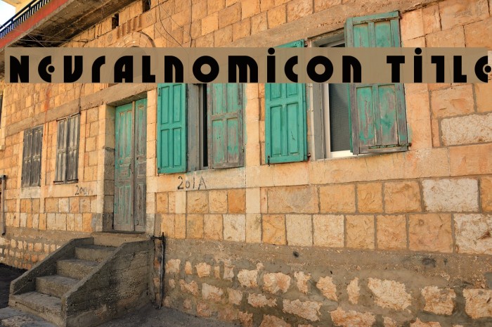 Neuralnomicon Title Example 3