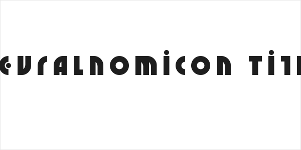 Neuralnomicon Title Logo