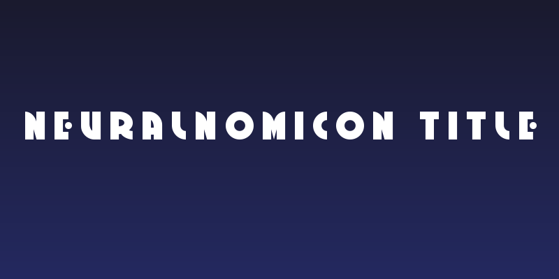 Neuralnomicon Title Social Header