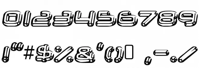 Neurochrome-Regular Font OTHER CHARS