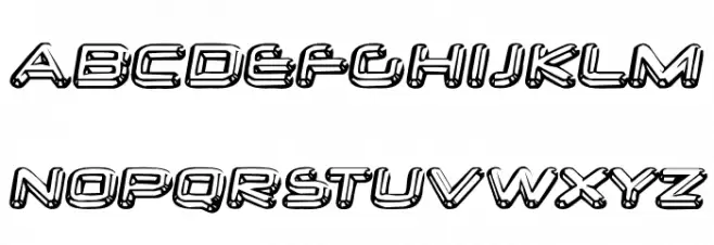 Neurochrome-Regular Font Litere mari
