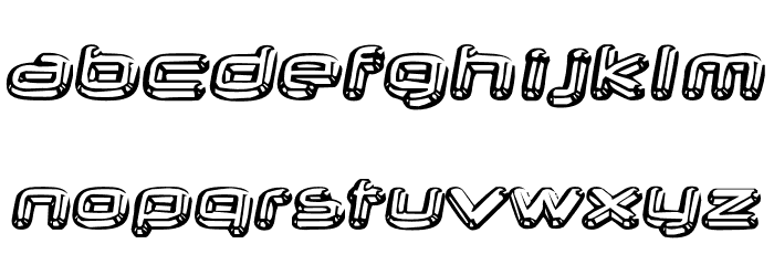 Neurochrome-Regular Font LOWERCASE