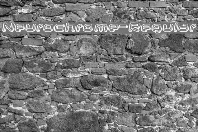 Neurochrome-Regular Font examples
