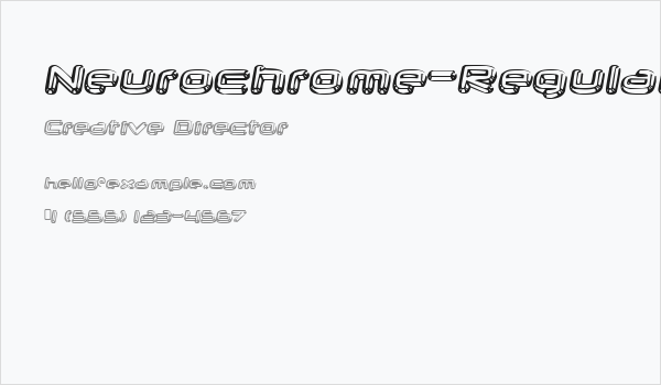 Neurochrome-Regular Business Card