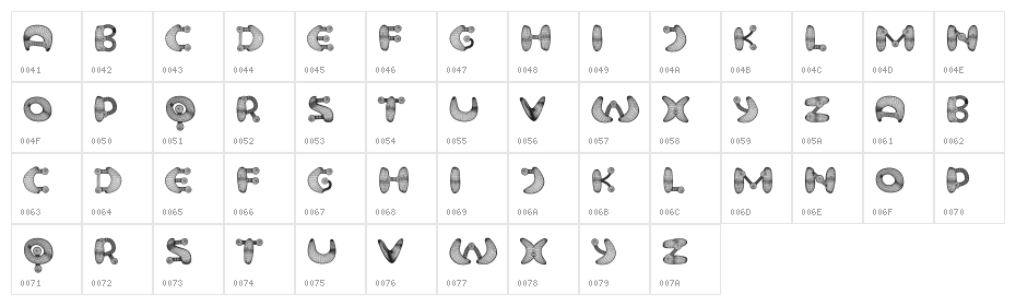 Neuron 3D Regular Character Map