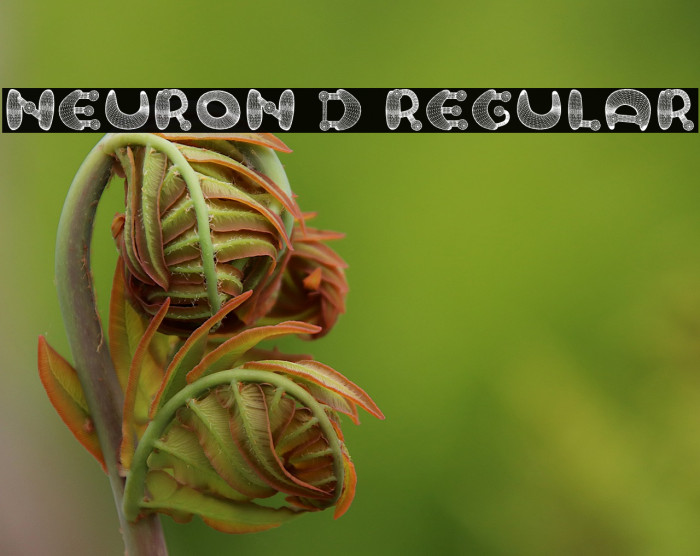 Neuron 3D Regular Font examples