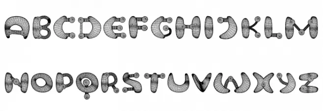 Neuron 3D Regular フォント 小文字