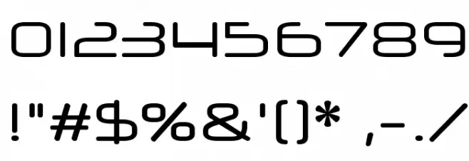 Neuropol X Free Font OTHER CHARS