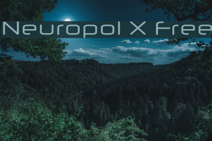 Neuropol X Free Font examples