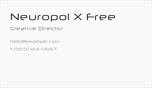 Neuropol X Free Business Card