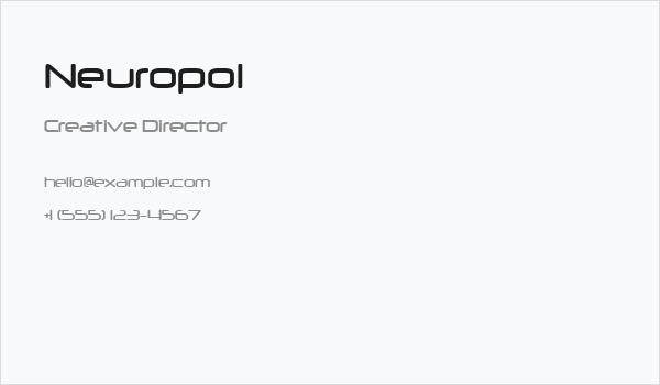 Neuropol Business Card