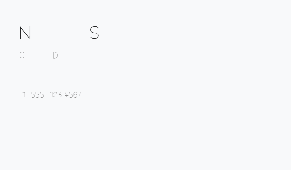 NeuroticaSans Business Card