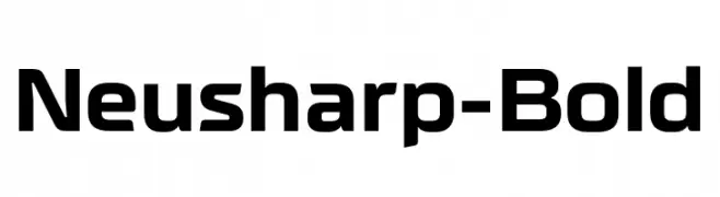 Neusharp-Bold  Frei Schriftart Herunterladen