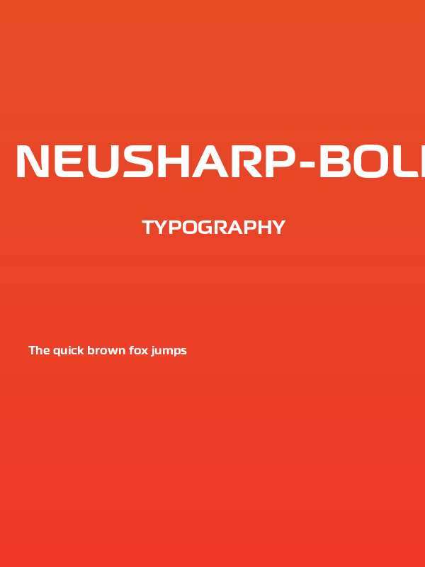 Neusharp-Bold Poster