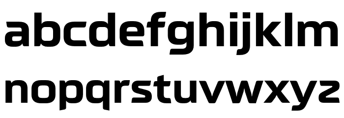 Neusharp-Bold Font LOWERCASE