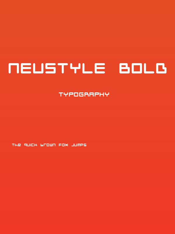 Neustyle Bold Poster