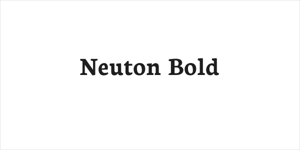 Neuton Bold Logo