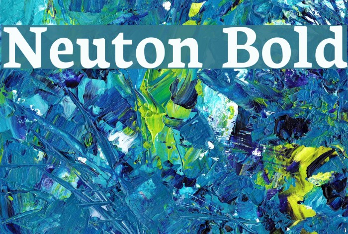 Neuton Bold Font examples