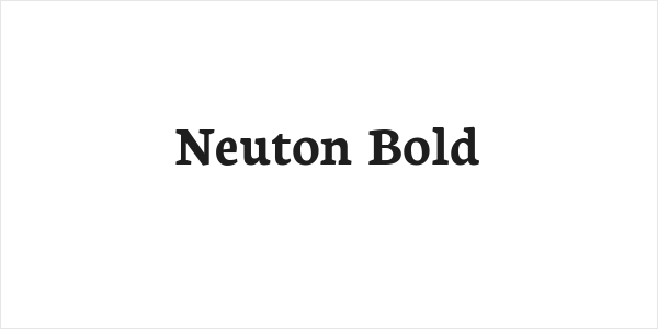 Neuton Bold Logo