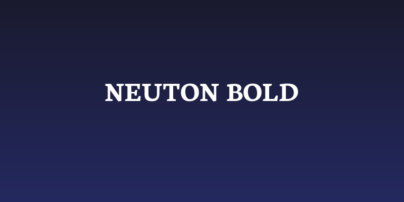 Neuton Bold Social Header
