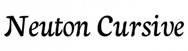 Neuton Cursive  Fuentes Gratis Descargar