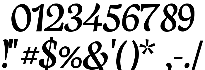 Neuton Cursive Font OTHER CHARS