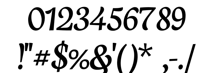 Neuton Cursive Fonte OUTROS PERSONAGENS