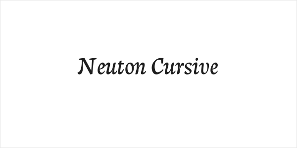 Neuton Cursive Logo