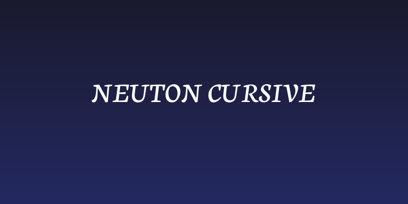 Neuton Cursive Social Header